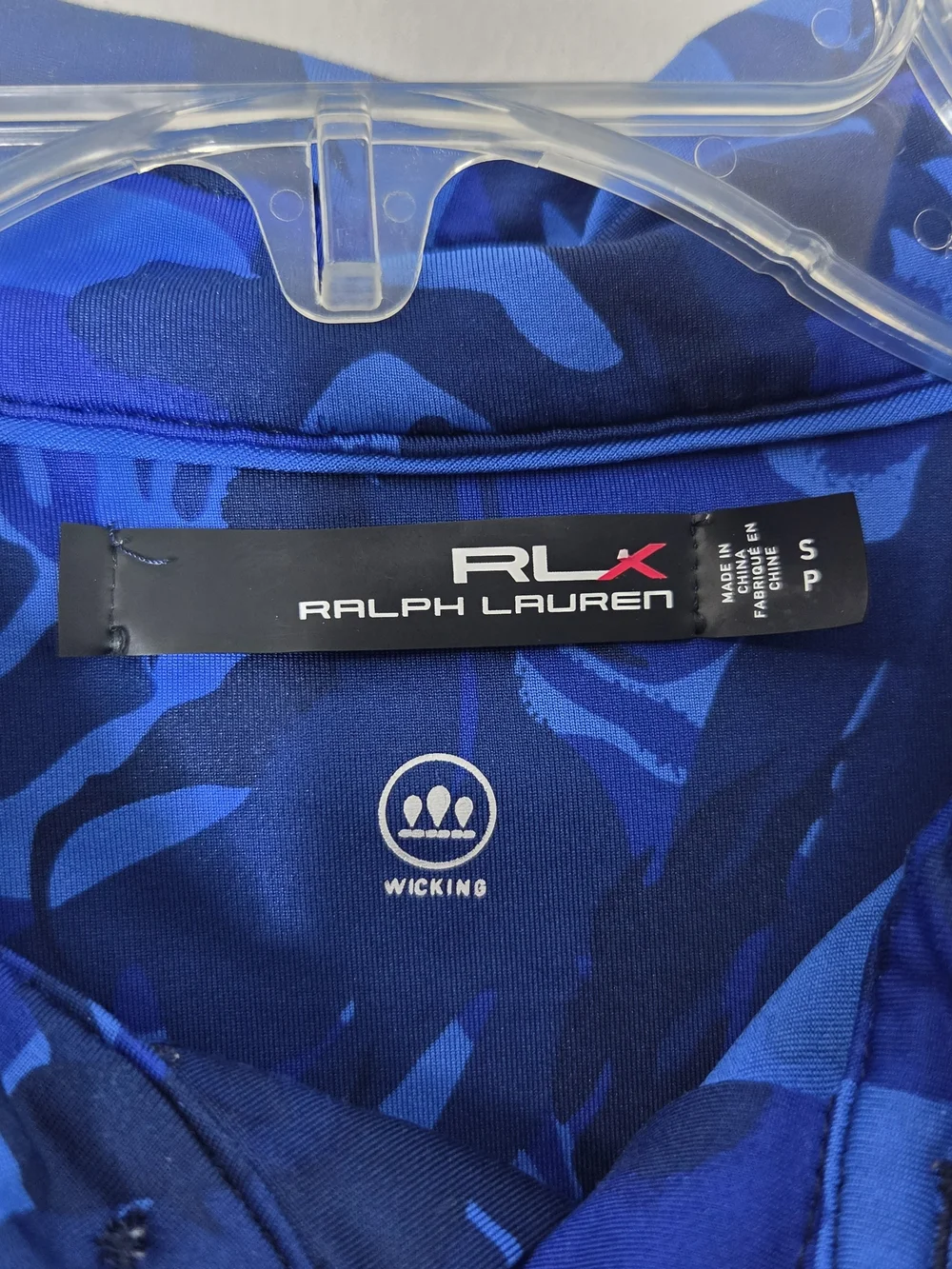 Ralph Lauren Blue Camouflage-Print Polo